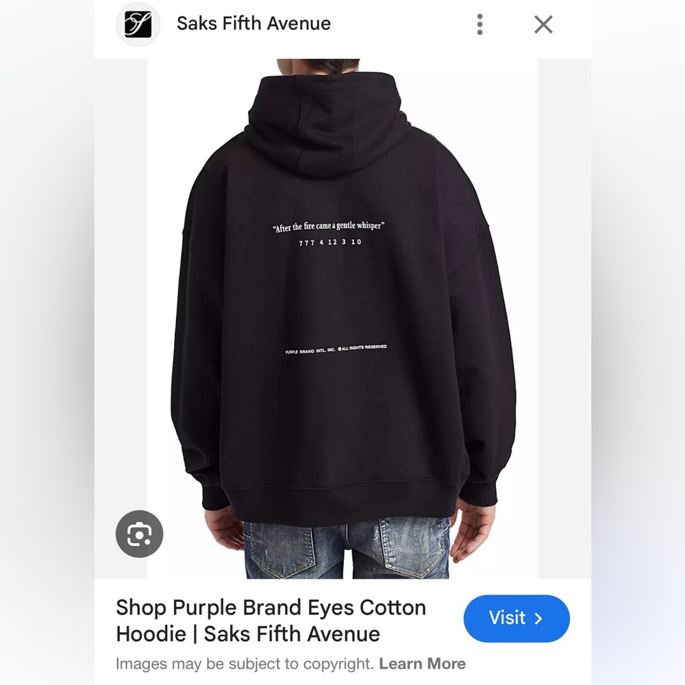 Purple Brand Grey hoodie